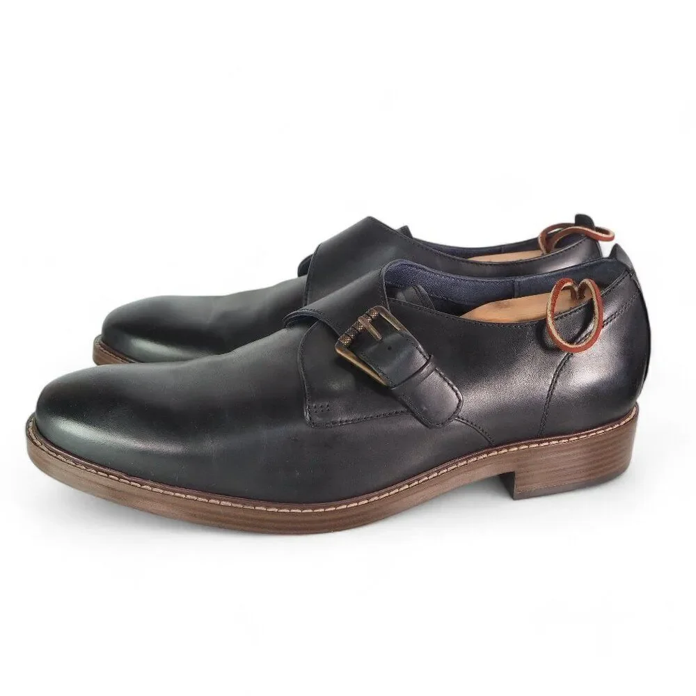 Cole Haan Kennedy Grand OS Single Monk‎ Strap Oxfords Black C26115 Men's 10M